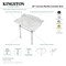 Kingston Brass 36 Carrara Marble Console Sink with Stainless Steel Legs, Marble WhitePolished Nickel LMS36M86ST - alternate 4